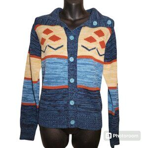 Vintage button down Acrylic Cardigan size boy's large or women's small/medium